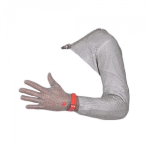Manulatex GCM Shoulder-Length Steel Chainmail Glove with Adjustable Wrist Strap
